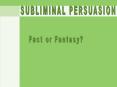 Subliminal Influence PPT PowerPoint PPT Presentation
