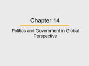 Politics and Government in Global Perspective