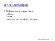 WAN Technologies