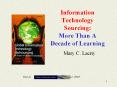 Information Technology Sourcing: More Than A Decade of Learning PowerPoint PPT Presentation