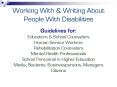Working With & Writing About People With Disabilities PowerPoint PPT Presentation