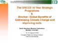 The UNCCD 10 Year Strategic Programme & Biochar: Global PowerPoint PPT Presentation
