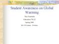 Student Awareness on Global Warming PowerPoint PPT Presentation