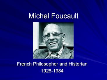 Michel Foucault