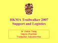 HKMA Trailwalker 2007 Support and Logistics PowerPoint PPT Presentation