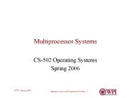 Multiprocessor Systems