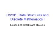 CS201: Data Structures and Discrete Mathematics I