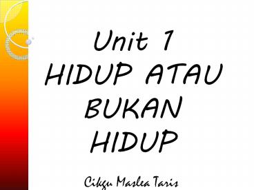 Dunia Sains Dan Teknologi Tahun 1