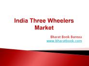 India Three Wheelers Market