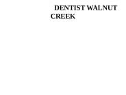 Dentist walnut creek ca