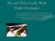 Learn How to Bet and Win on Sports
