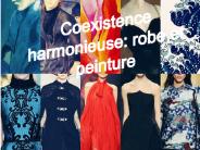 Coexistence harmonieuse: robe et peinture