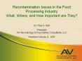 Recontamination Issues in the Food Processing Industry What PowerPoint PPT Presentation
