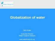 Globalization of water