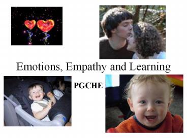 Emotions, Empathy and Learning