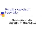 Biological Aspects of Personality
