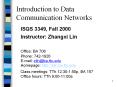 Introduction to Data Communication Networks PowerPoint PPT Presentation