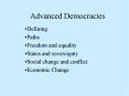 Advanced Democracies PowerPoint PPT Presentation