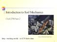 Introduction to Soil Mechanics Civil 270 Part 2 PowerPoint PPT Presentation