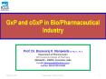 GxP and cGxP in Bio/Pharmaceutical Industry