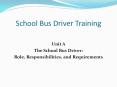 School Bus Driver Training PowerPoint PPT Presentation