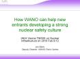 How WANO can help new entrants developing a strong nuclear safety culture PowerPoint PPT Presentation
