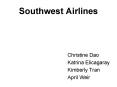 Southwest Airlines PowerPoint PPT Presentation