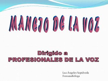 Luz  ngeles Sep lveda Fonoaudi loga Y MUCHO MAS