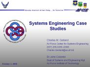 Systems Engineering Case Studies