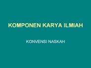 KOMPONEN KARYA ILMIAH