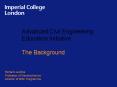 Advanced Civil Engineering Education Initiative PowerPoint PPT Presentation