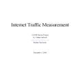 Internet Traffic Measurement PowerPoint PPT Presentation