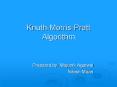 Knuth-Morris-Pratt Algorithm PowerPoint PPT Presentation