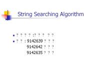 String Searching Algorithm