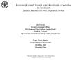 Rural employment through agricultural/rural cooperative development: Lessons learned from FAO experience in Asia PowerPoint PPT Presentation