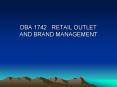 dba 1742 retail outlet and brand managemen