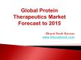 Global Protein Therapeutics Market Forecast to 2015