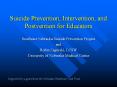 Suicide Prevention, Intervention, and Postvention for Educators PowerPoint PPT Presentation