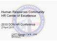 Human Resource Center for Excellence PowerPoint PPT Presentation