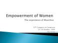 Empowerment of Women PowerPoint PPT Presentation