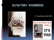 Olfactory Disorders