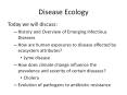 Disease Ecology PowerPoint PPT Presentation