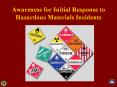 Awareness for Initial Response to Hazardous Materials PowerPoint PPT Presentation