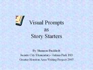 Visual Prompts as Story Starters