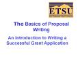 The Basics of Proposal Writing PowerPoint PPT Presentation