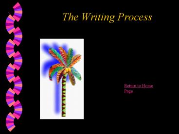 PPT – The Writing Process PowerPoint presentation | free to download ...