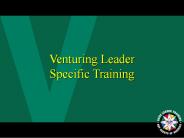 Venturing Leader Specific Training