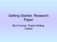 Getting Started: Research Paper PowerPoint PPT Presentation