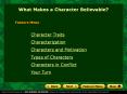 What Makes a Character Believable? Feature Menu Character PowerPoint PPT Presentation