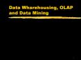 Data Wharehousing, OLAP and Data Mining PowerPoint PPT Presentation